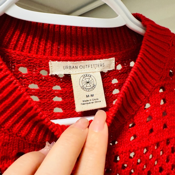 New UO Red Knitted Sweater - Size M - Picture 3 of 3
